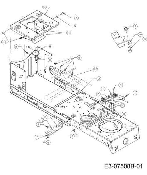 Frame TORNADO 95/11,5 T Cat.2013 Garden tractor