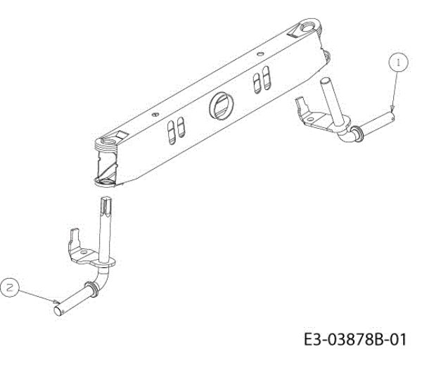Front axle (2/2) TORNADO 97/13 T Cat.2013 Garden tractor