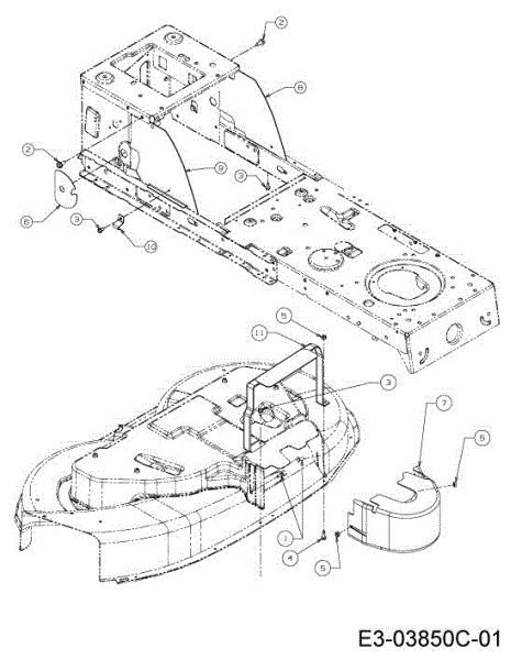 Belts guard TORNADO 97/13 T Cat.2013 Garden tractor