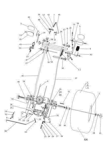 Transmission OM 106S/18H Cat.2013 Garden tractor