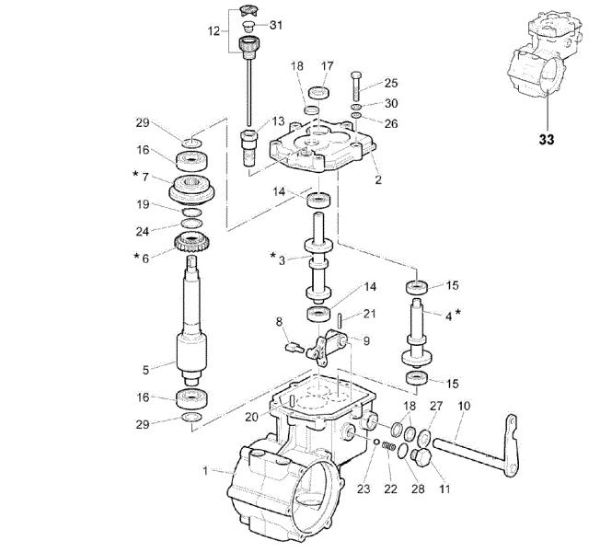 Speed-change gear box CR 270 H Transporter