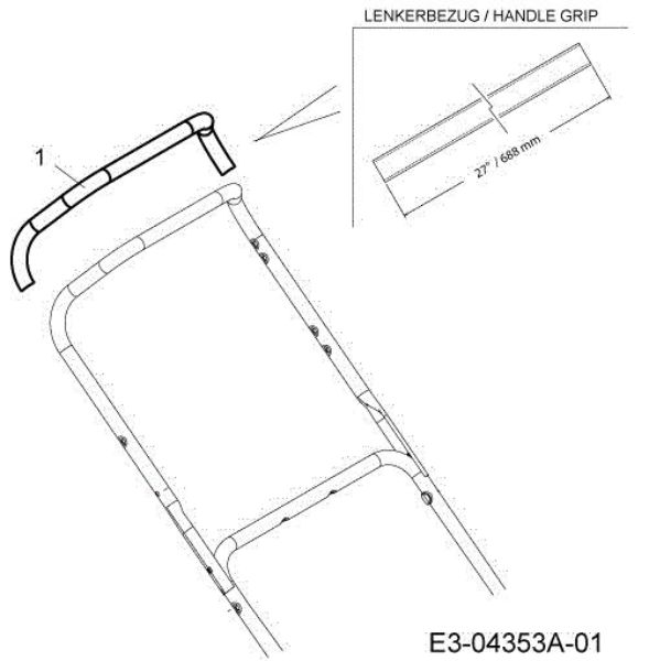 Handle guard G 55 VBX 4-IN-1 Cat. 2013 Lawnmower