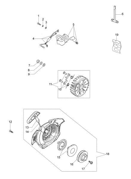Ignition system GS 35 C (Euro 1) Chainsaw