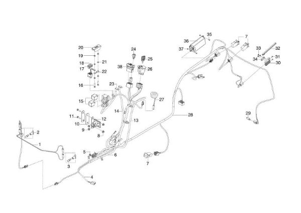 Electrical parts OM 95/15,5 H Garden tractor
