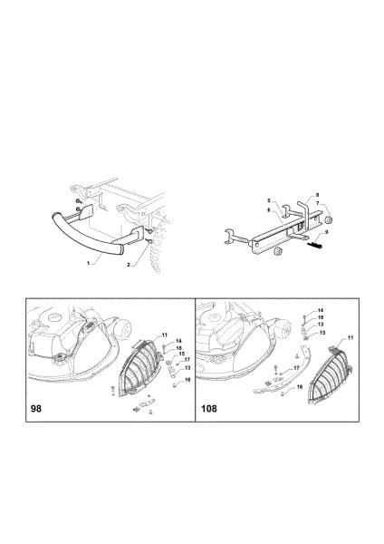 Optional on request OM 98L/14,5 K H Cat. 2015 Garden tractor