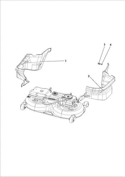 Mowing deck (2/2) OM 106/24 KH (K2400AVD V-Twin) Cat. 2015 Garden tractor