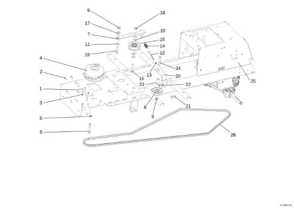 Clutch OM 107 L/16 KH (K1600AVD) Cat. 2015 Garden tractor
