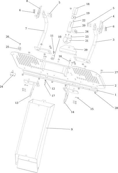 Chute and collector assy OM 124/24 KH (K2400AVD V-Twin) Cat. 2016 Garden tractor
