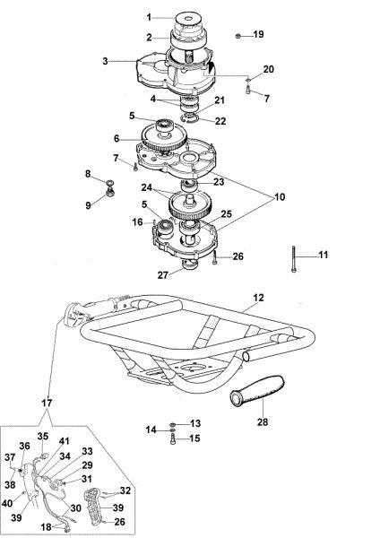 Reduction assy MTL 51 Euro 2 (CN) Earth auger
