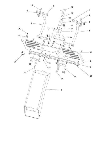 Chute and collector assy OM 106/16 KH (K1600AVD) Cat. 2017 Garden tractor