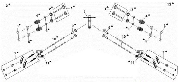 Valves OM 106/24 KH (K2400AVD V-Twin) Cat. 2017 Garden tractor