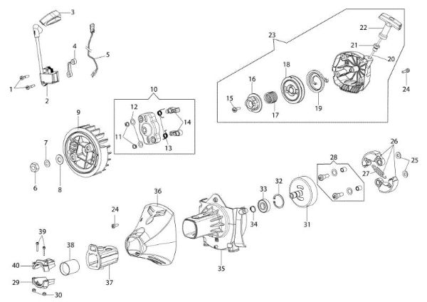 Ignition system BC 530 S Brushcutter