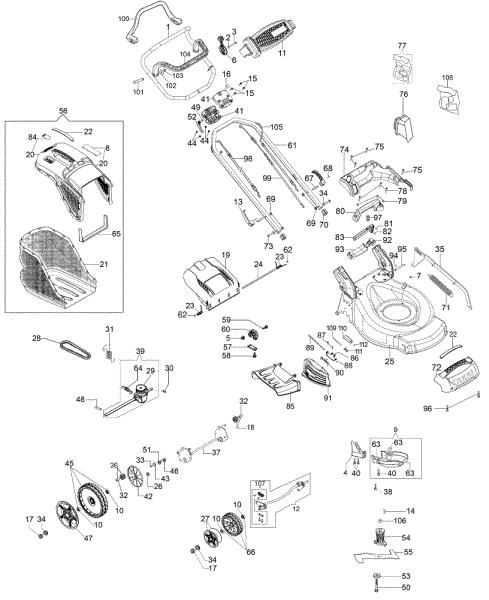 Illustrated parts list G 53 TBX ALLROAD EXA 4 (2018) Lawnmower