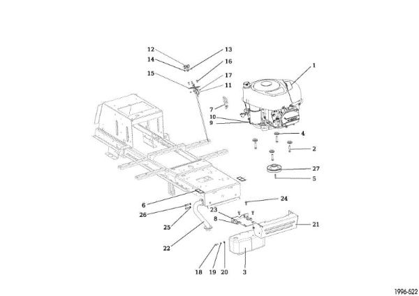 Engine OM 107 L/16 KH (K1600AVD) Cat. 2018 Garden tractor