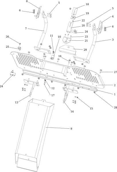 Chute and collector assy OM 124/22 HP Cat. 2019 Garden tractor