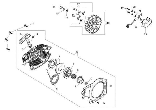 Ignition system GS 451 (Euro 2) Chainsaw