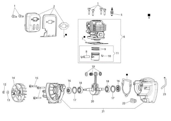 Engine HC 247 P Hedgetrimmer