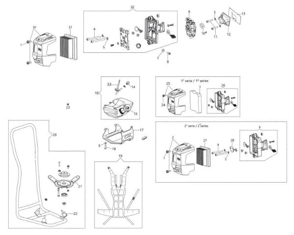 Tank / Frame (High) BCH 40 BP Brushcutter