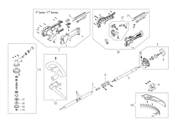 Transmission BCH 40 BP Brushcutter