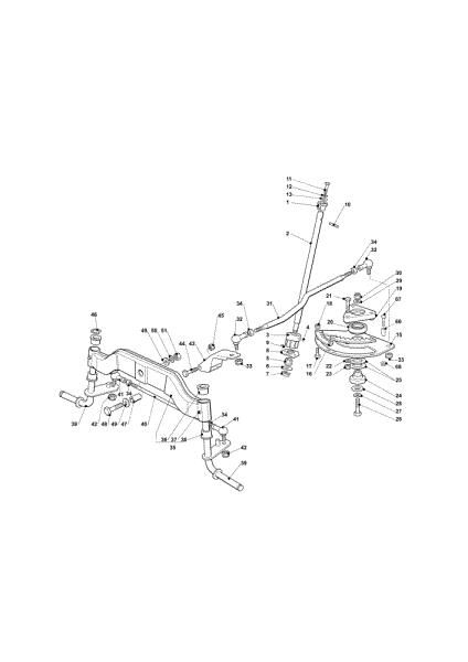 Steering arm OM 123/22 V Cat. 2019 Garden tractor