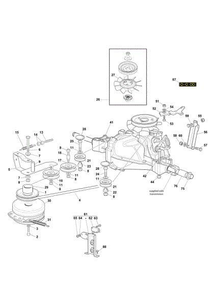 Transmission OM 123/22 V Cat. 2019 Garden tractor