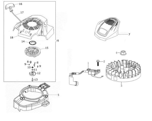 Ignition system G 53 TK COMFORT PLUS (K655) EURO 5 Lawnmower