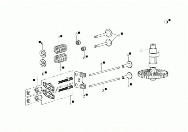 Reed valve kit G 48 TK ALLROAD PLUS 4 (K655) EURO 5 Lawnmower