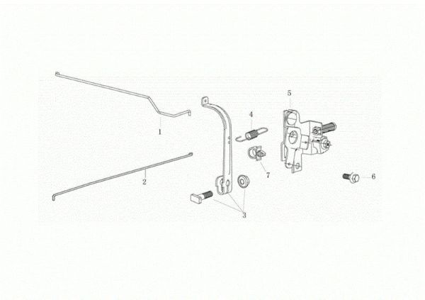 Control lever G 48 TK ALLROAD PLUS 4 (K655) EURO 5 Lawnmower