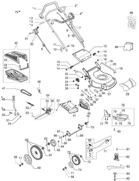 Illustrated parts list GV 48 TK ALLROAD PLUS 4 (K655) EURO 5 Lawnmower
