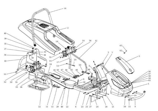 Hood (1/2) APACHE 92 EVO Cat.2019 Garden tractor