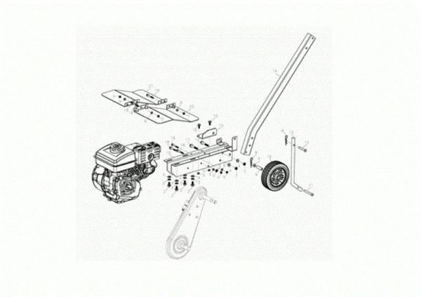 Engine MH 155 K Rotary tiller