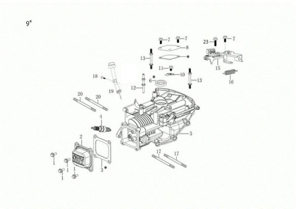 Crankcase G 48 TKE COMFORT PLUS (K655LI) EURO 5 Lawnmower