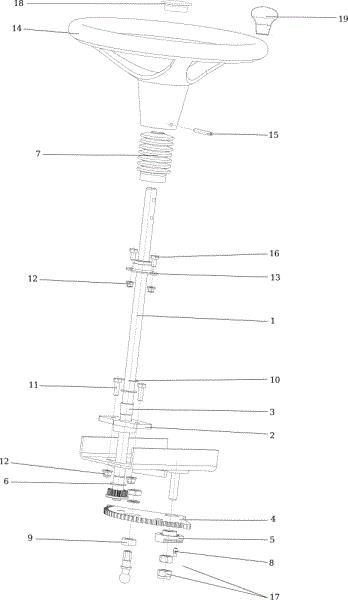 Steering arm APACHE 92 EVO Cat.2020 Garden tractor