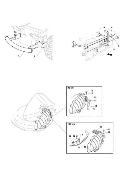 Optional on request OM 98L/14,5 K H Cat. 2022 Garden tractor