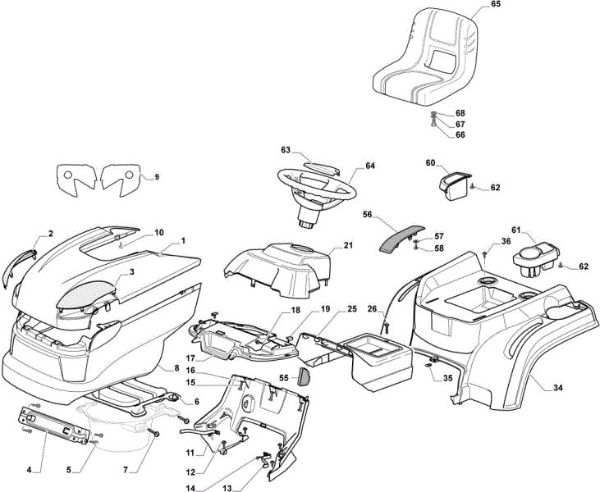 Body OM 84/12,5 K M Cat. 2022 Garden tractor
