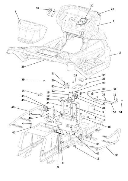 Dashboard OM 107 L/16 KH (K1600AVD - EURO5) Cat. 2022 Garden tractor