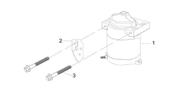 Starter lever OM 107 L/16 KH (K1600AVD - EURO5) Cat. 2022 Garden tractor