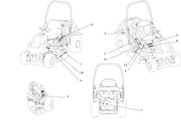 Labels APACHE 92 4x4 EVO Cat.2022 Garden tractor