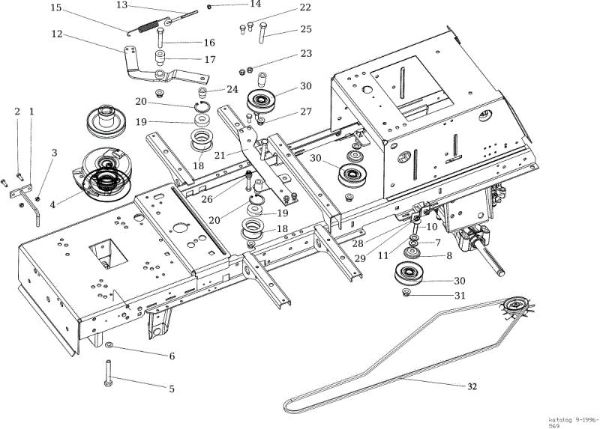 Pulley (clutch) OM 106/24 KH (K2400AVD V-Twin) 4X4 Cat. 2022 Garden tractor