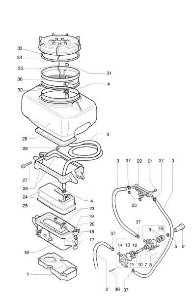 Liquid tank AM 163 Mistblower