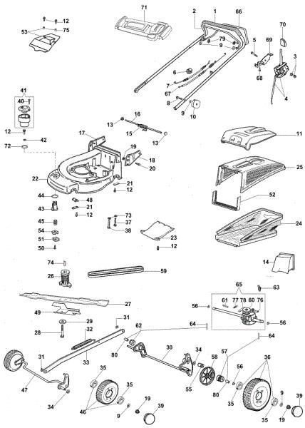 Illustrated parts list (Until May 2007) MAX 48 TBX Plus-Cut Lawnmower
