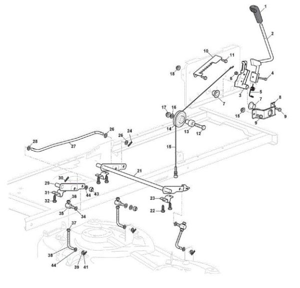 Cutting plate lifting GLX 20-108HS Garden tractor