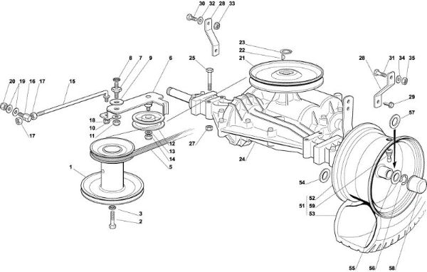 Transmission OM 72C/12,5M Cat.2001 Garden tractor