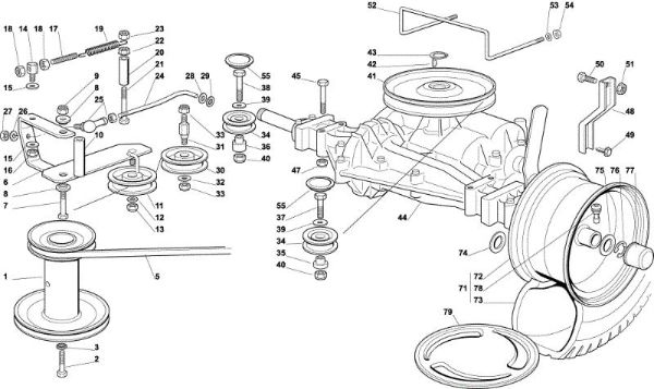 Transmission OM 92C/13,5M Cat.2002 Garden tractor