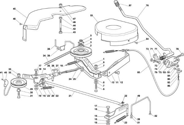 Cutting plate (1) OM 92C/13,5H Cat.2002 Garden tractor