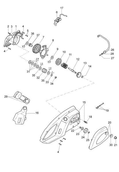 Gears OM 17 E Electricsaw