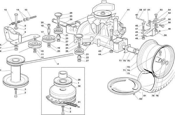 Transmission OM 102C/15,5H Cat.2005 Garden tractor