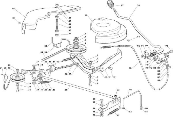 Cutting plate (1) OM 92C/13,5M Cat.2006 Garden tractor