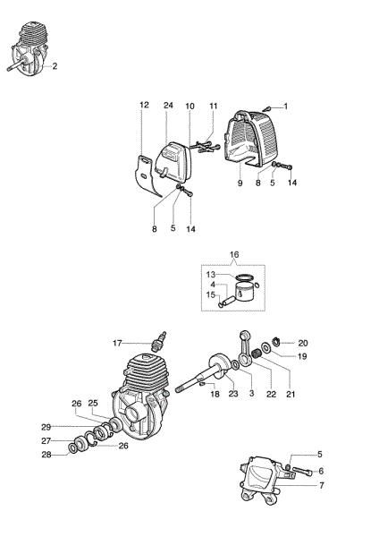 Engine SPARTA 25 Brushcutter