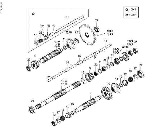 Gears (Gearbox) CR 350 R (Italia) Transporter